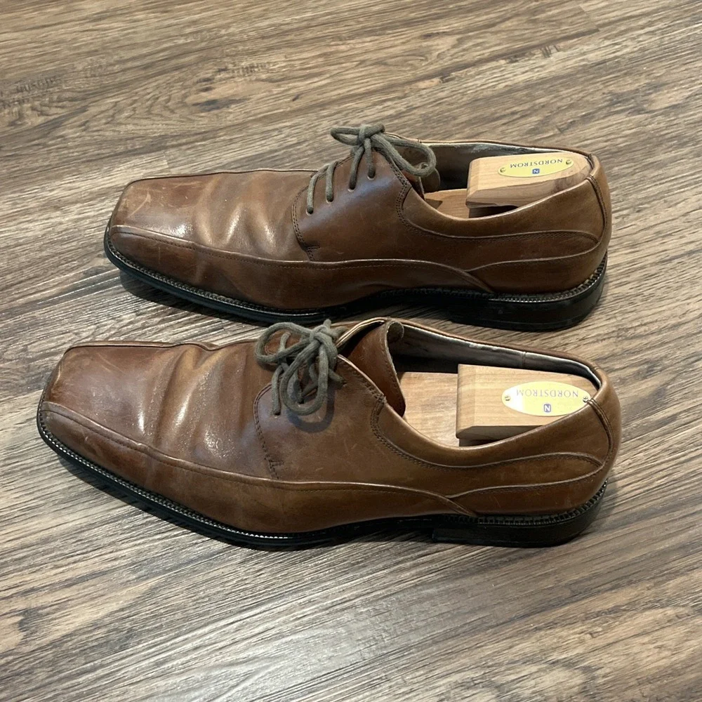Florsheim Comfortech Mens Brown LaceUp Leather Dress Shoes Size 12D